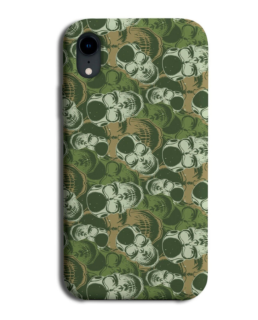Camouflage Skulls Phone Case Cover Pattern Skull Camo Design Skeletons K769