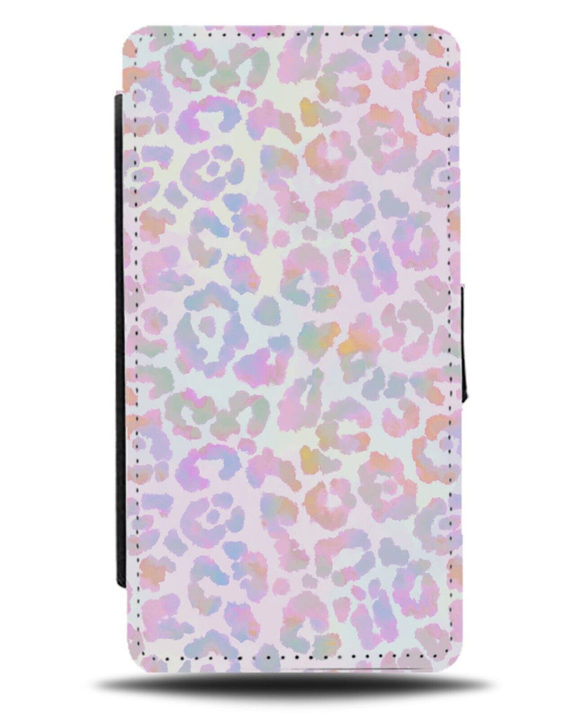 Pastel Pink Leopard Print Flip Wallet Case Leopard Spots Spot Cheetah Skin AV73