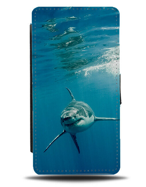 Shark Photograph Flip Wallet Case Real Life Sharks Picture Great White G766