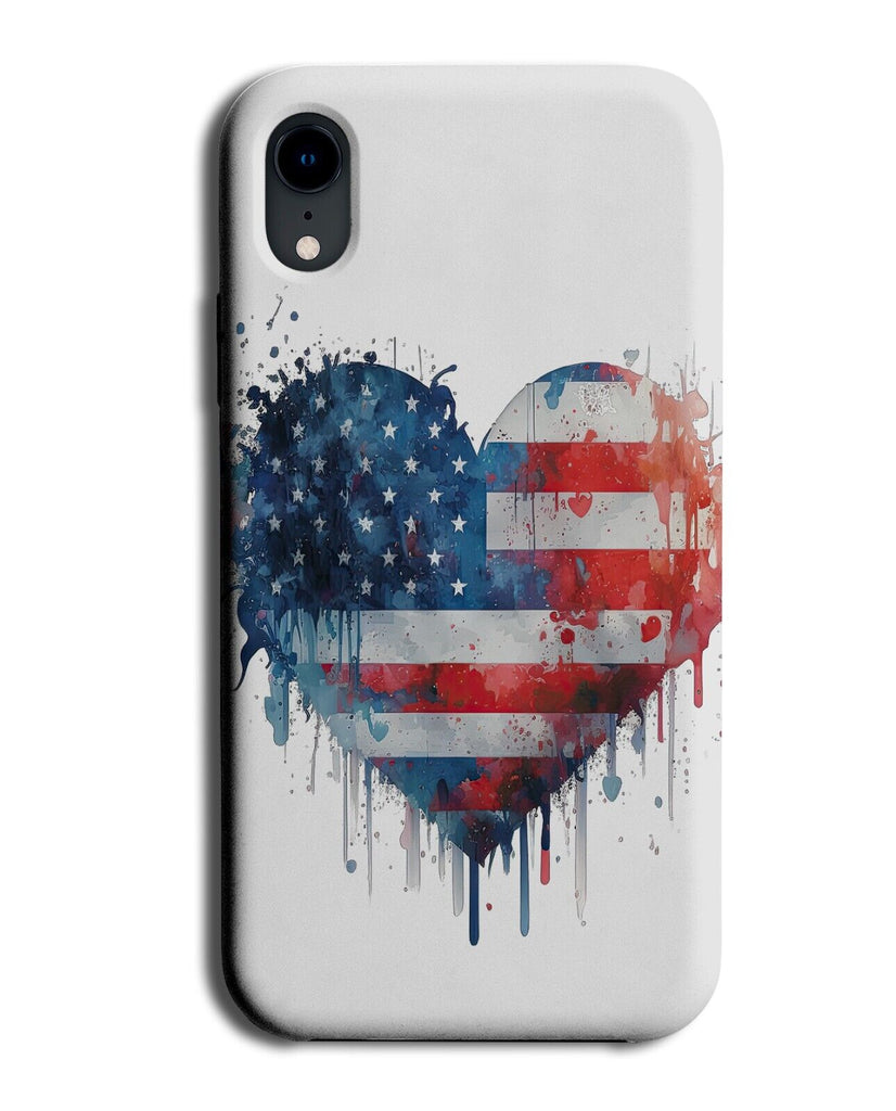 Watercolour USA Flag Phone Case Cover Flags Colours America American US AY23