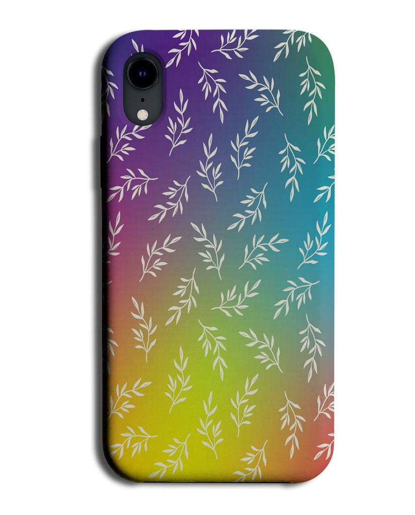 Colourful Leaves Phone Case Cover Rainbow Dark Falling Leaf Leafs Nature AZ42