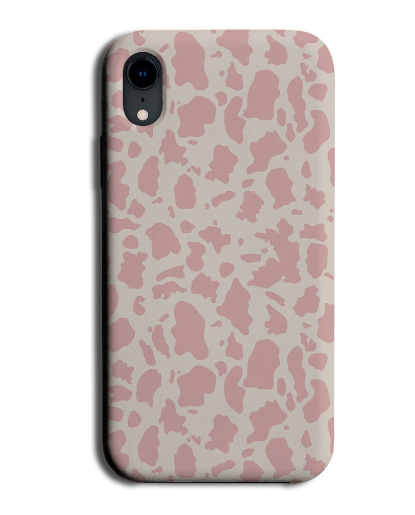 Baby Pink Cow Print Phone Case Cover Spots Spot Pattern Design Farming Farm BY04