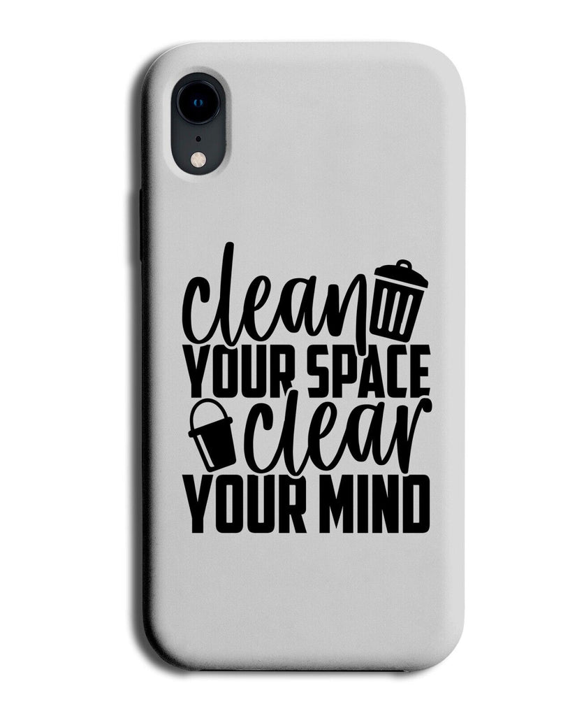 Cleaner Phone Case Cover Cleaning Clean Freak Person Tidy Clear Mind Head P285