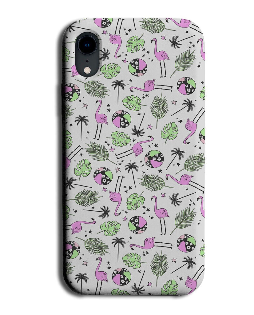 Tropical Flamingos Pattern Phone Case Cover Beachballs Beach Ball Fearne's BH03