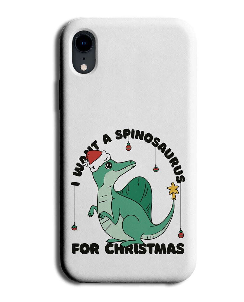 Christmas Spinosaurus Phone Case Cover Dinosaur Dinosaurs Xmas Hat P038