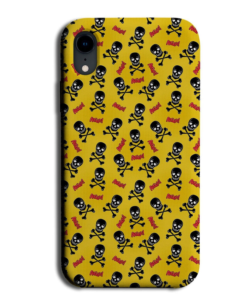 Children's Comic Book Pirates Skulls Phone Case Cover Yellow Skull Pirate Q879A