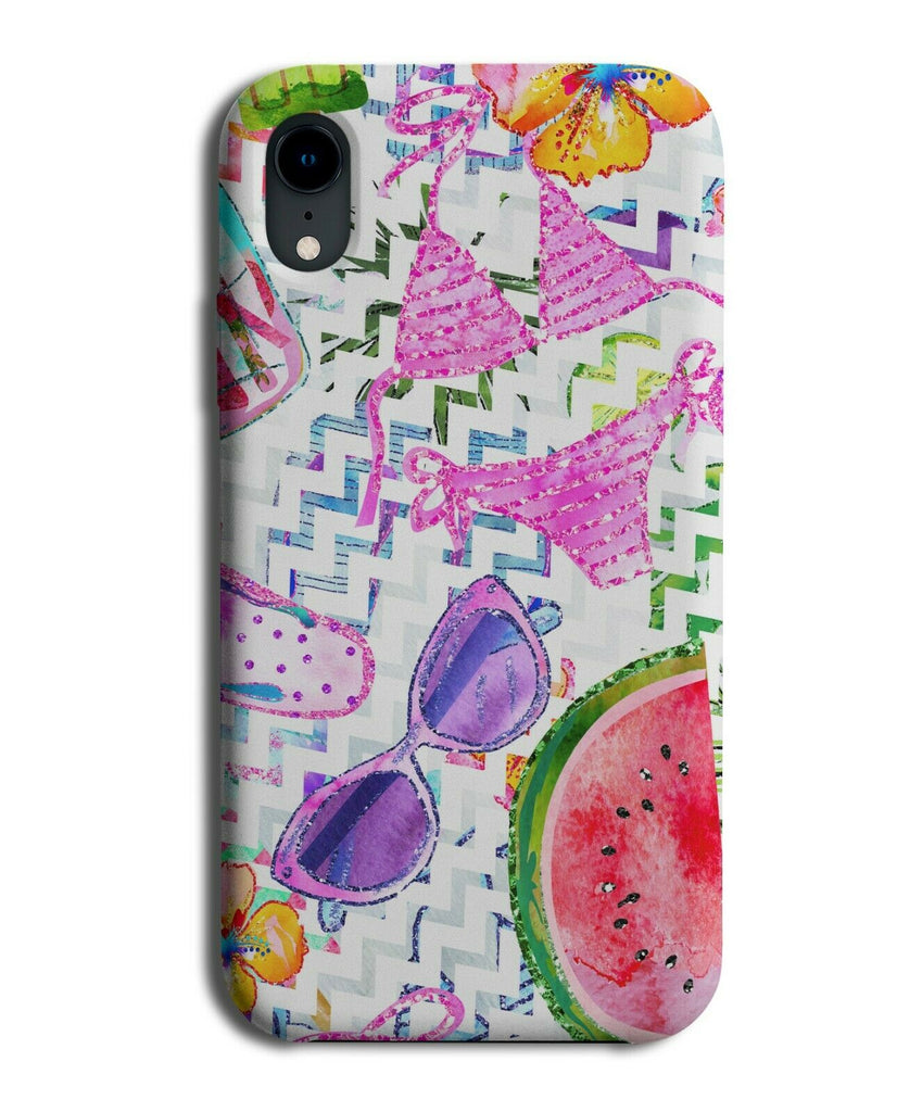 Watermelon Watercolour Holiday Painting Phone Case Cover Tropical Colours G853