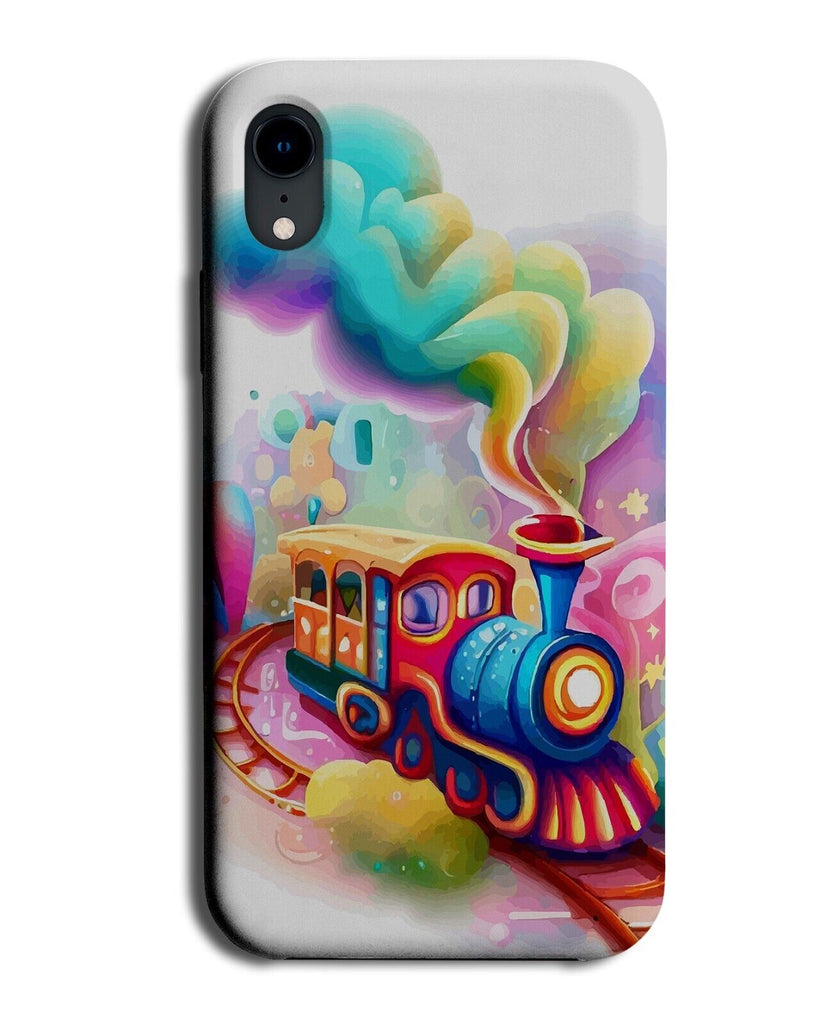 Rainbow Childs Train On Traintracks Toy Phone Case Cover Multicoloured Fun DG16