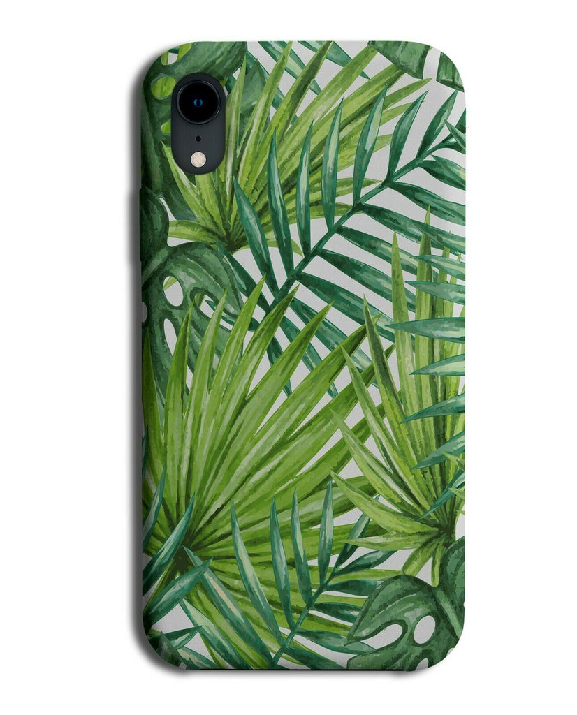 Oil Painting Palm Tree Jungle Leaves Phone Case Cover Branches Forrest G632