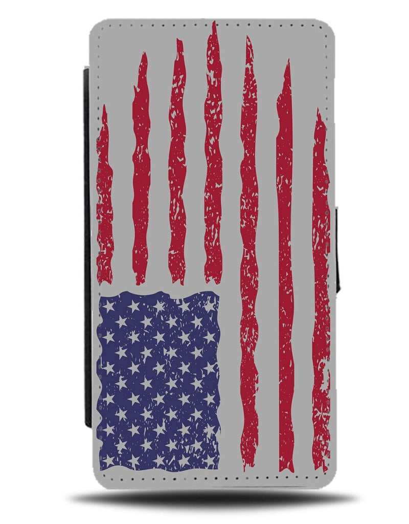 USA Flag Claw Flag Flip Wallet Case Claws Distressed Distress American AJ97