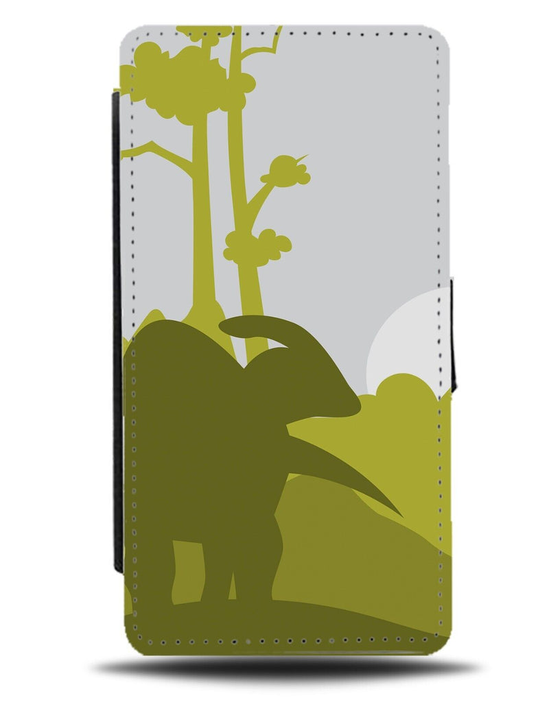Parasaurolophus Dinosaur Flip Wallet Case Dinosaurs Kids Childrens Story AJ76