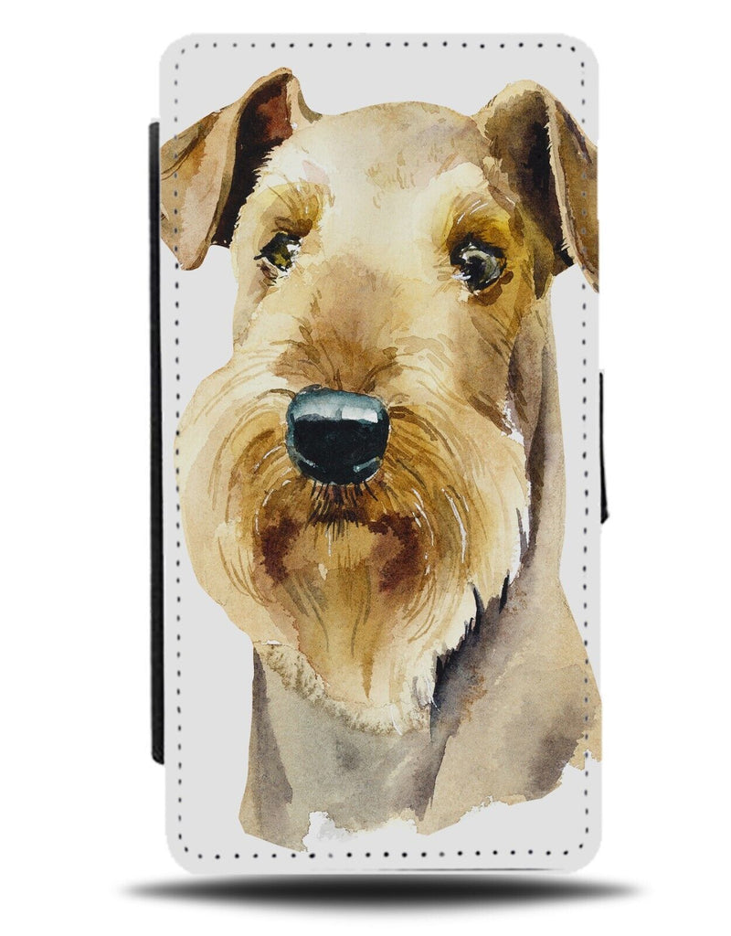 Airedale Terrier Dog Face Flip Wallet Case Head Puppy Pet Novelty Breed DC57