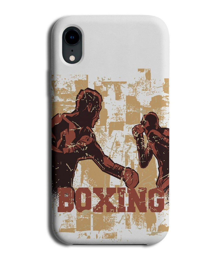 Vintage Boxer Scene Phone Cover Case Design Boxing Fighter Silhouette Photo J068