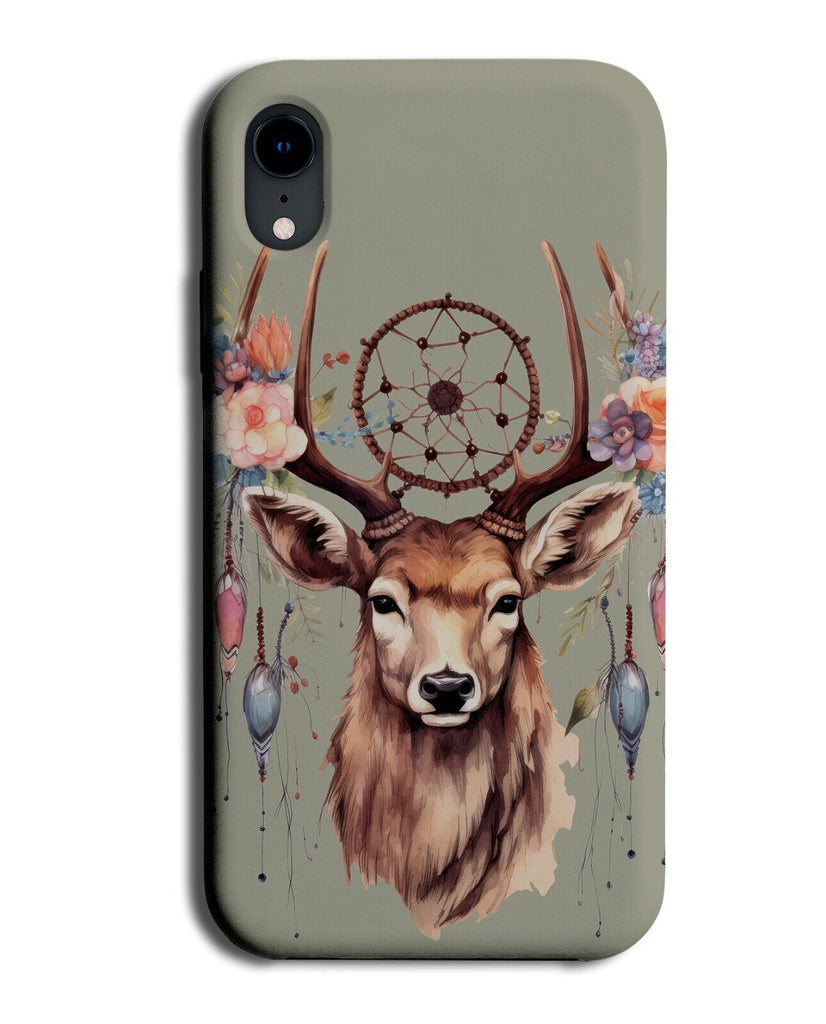 Boho Elk Phone Case Cover Face Elks Head Dream Catcher Design Symbol Shape CH93