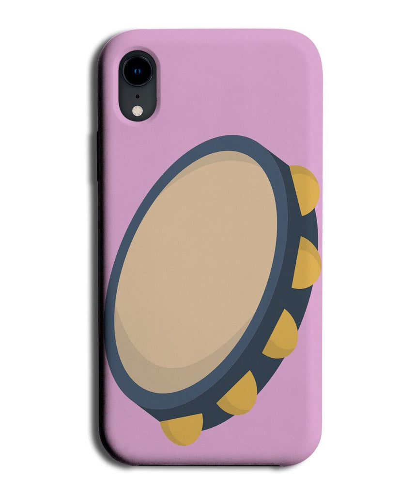 Cartoon Tambourine Pink Phone Case Cover Musical Instrument Tambourines P219