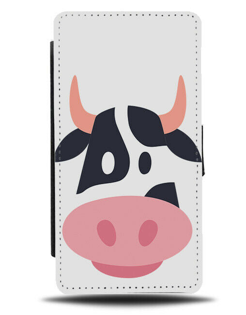 Cartoon Cow Farm Animal Face Phone Cover Case Animals Kids Childrens Head J141