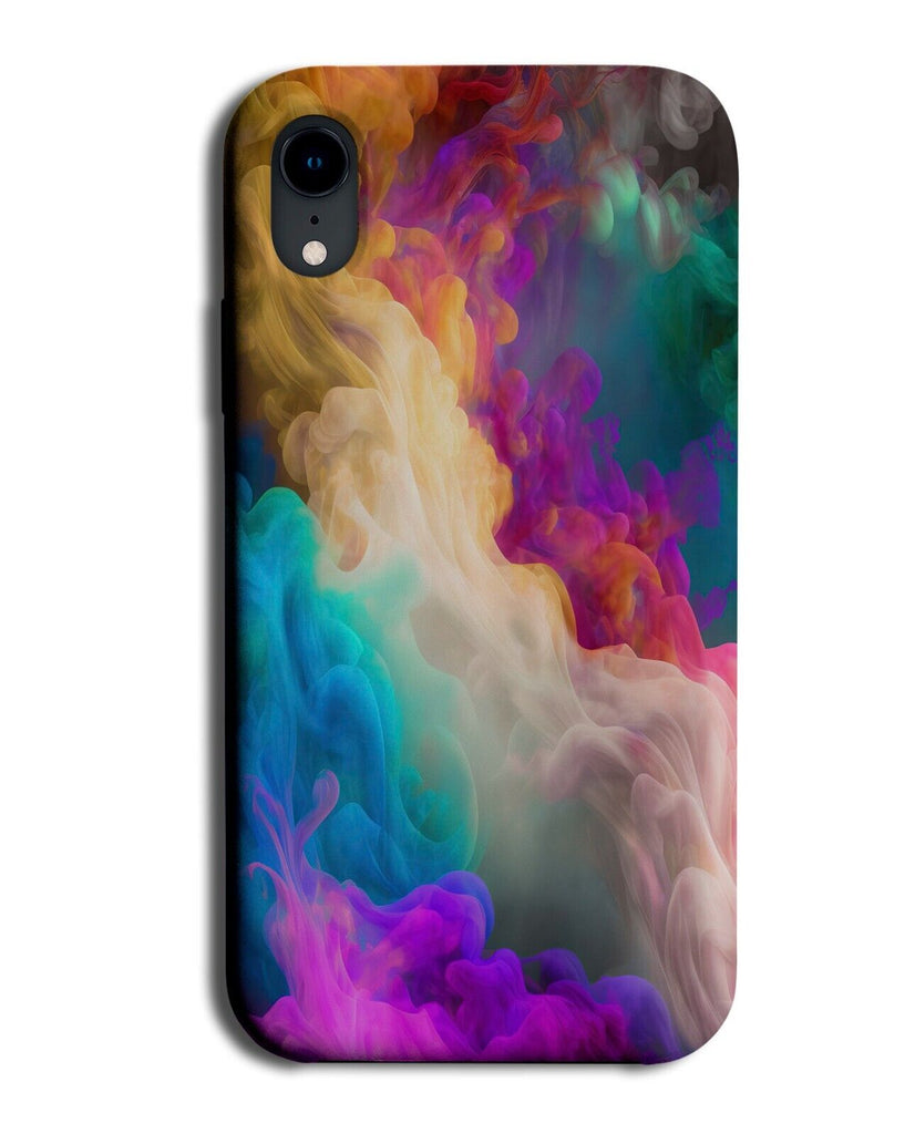Clouds OF Colourful Smoke Design Phone Case Cover Print Artistic Stylish P307G