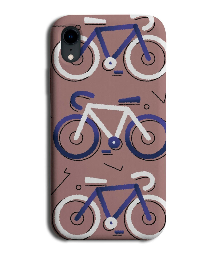 Cycle Bikes Pattern Phone Case Cover Design BMX Mountain Bike Shapes Symbol J038