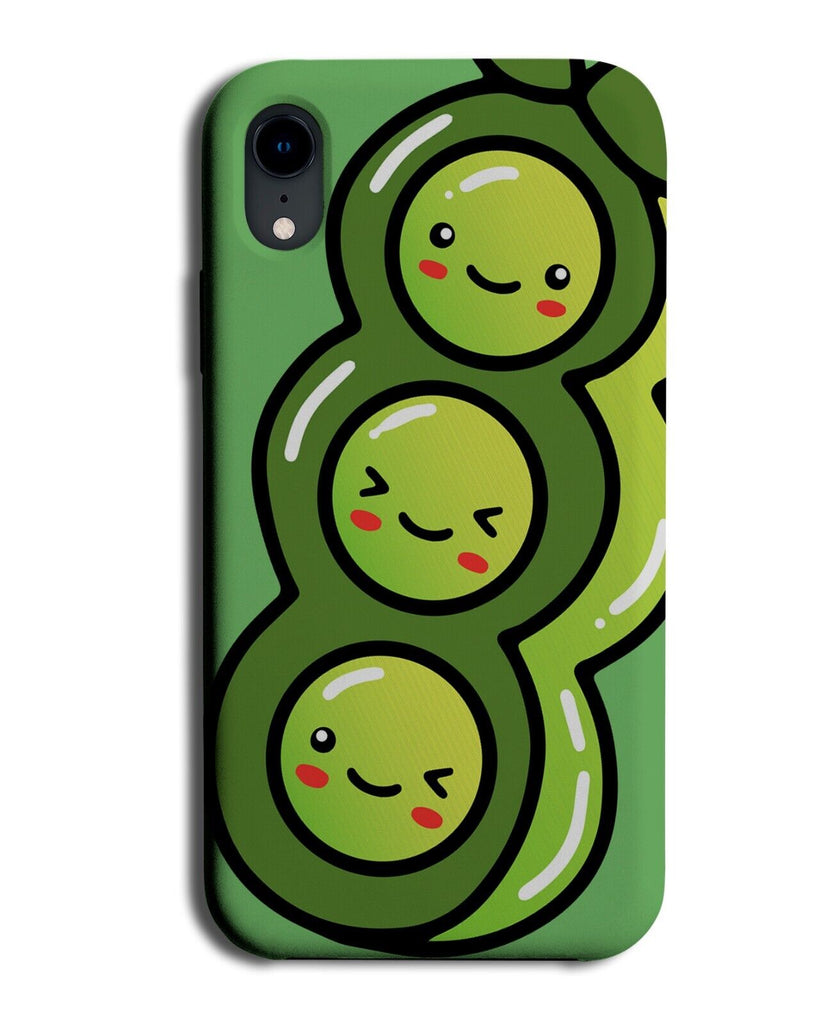 Kawaii Peas In A Pod Phone Case Cover Pea Anime Style Green Vegetables P221