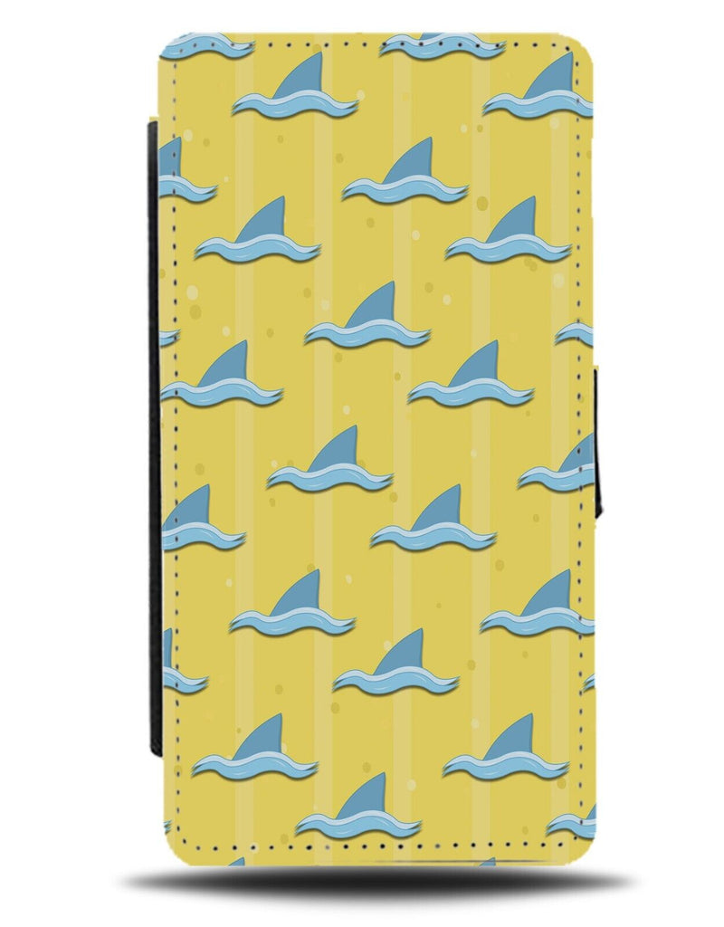 Sharks Fins Flip Wallet Case Fin Sharks Tip Top Of Shape Picture Jaws Sea BA63