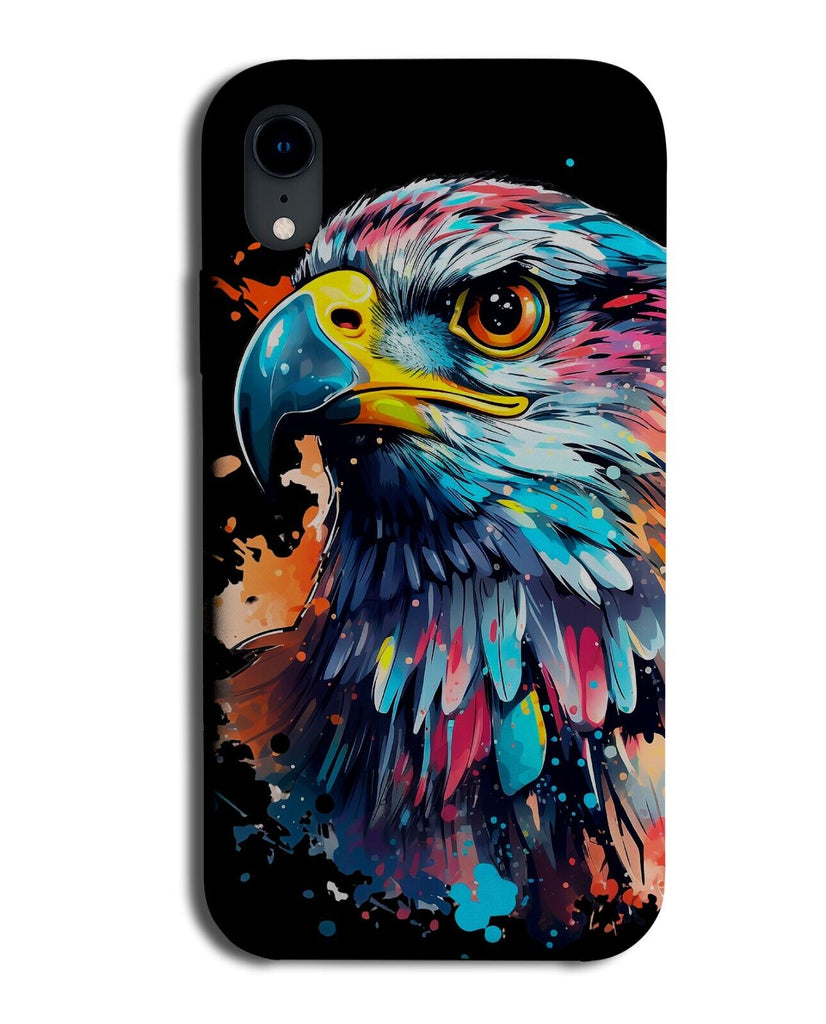Colourful Eagle Head Pop Art Phone Case Cover Eagles Face Bald American CZ30