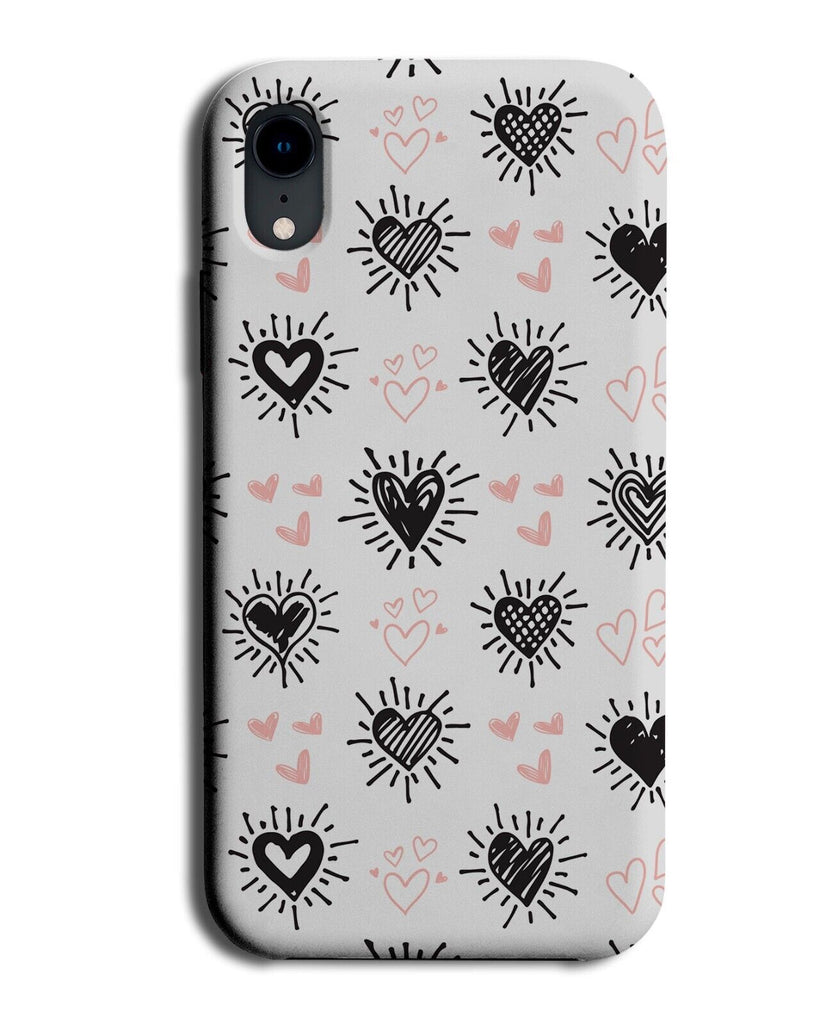 Love Heart Doodles Phone Case Cover Doodle Shapes Sketches Notebook Shape P262H