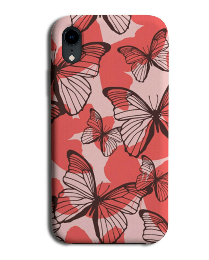 Funky Party Butterflies Phone Case Cover Butterfly Red and Black Wings E919