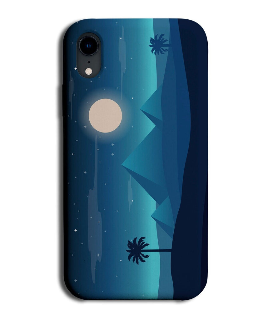 Egyptian Pyramids At Night Phone Case Cover Egypt Pyramid Moon Dusk Desert AP67