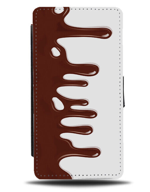 Novelty Melting Chocolate Illusion Flip Wallet Case Melt Sauce Cool K897