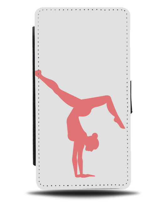 Gymnastics Handstand Silhouette Flip Wallet Case Hand Stand Gymnast G768