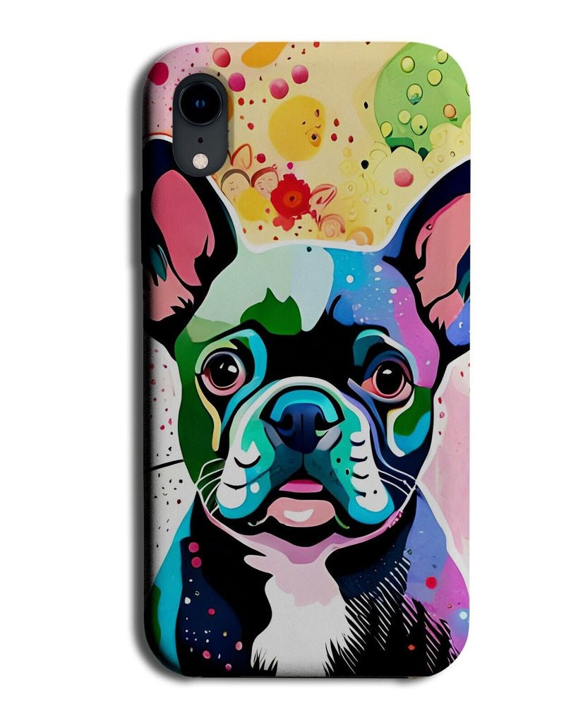 French Bulldog Colourful Artwork Phone Case Cover Bulldogs Bull Dog Novelty DD10