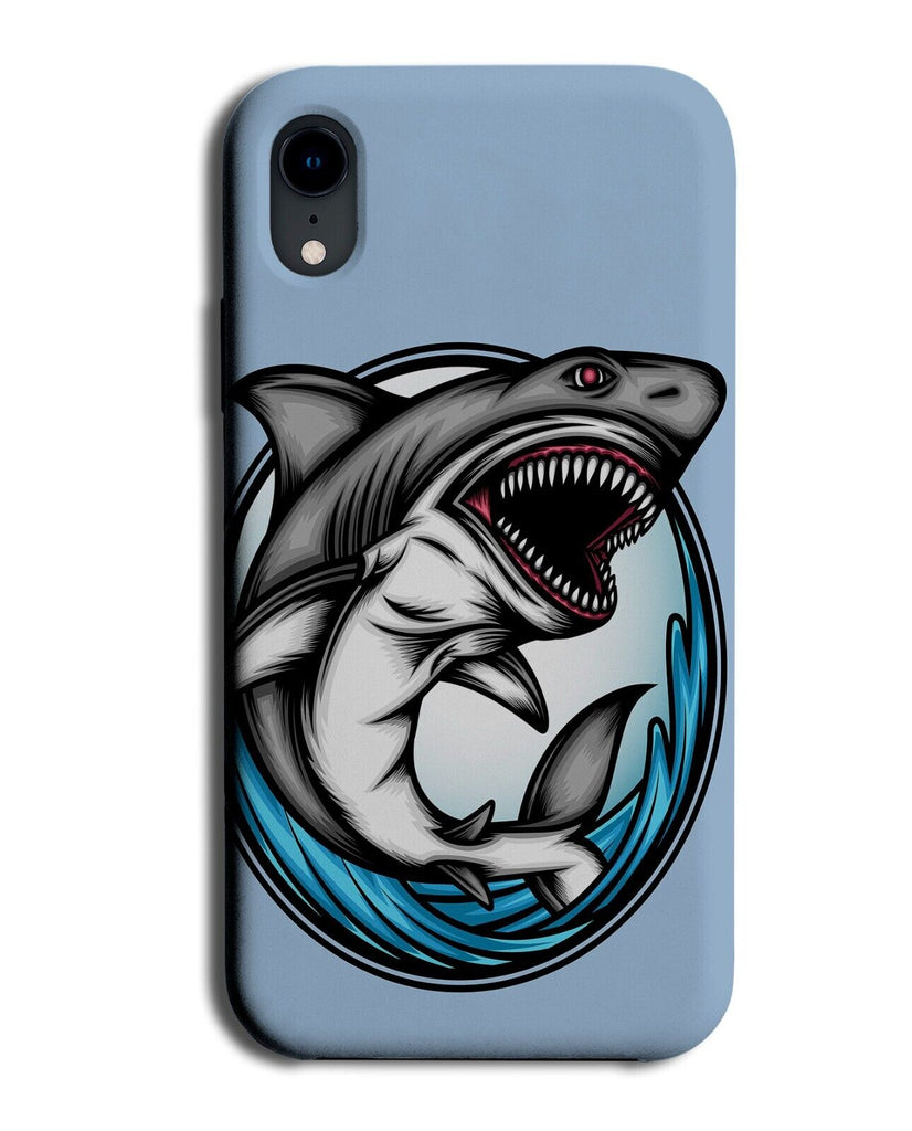 Angry Shark Phone Case Cover Sharks Anger Funny Annoyed Sad Grumpy Daddy AB95