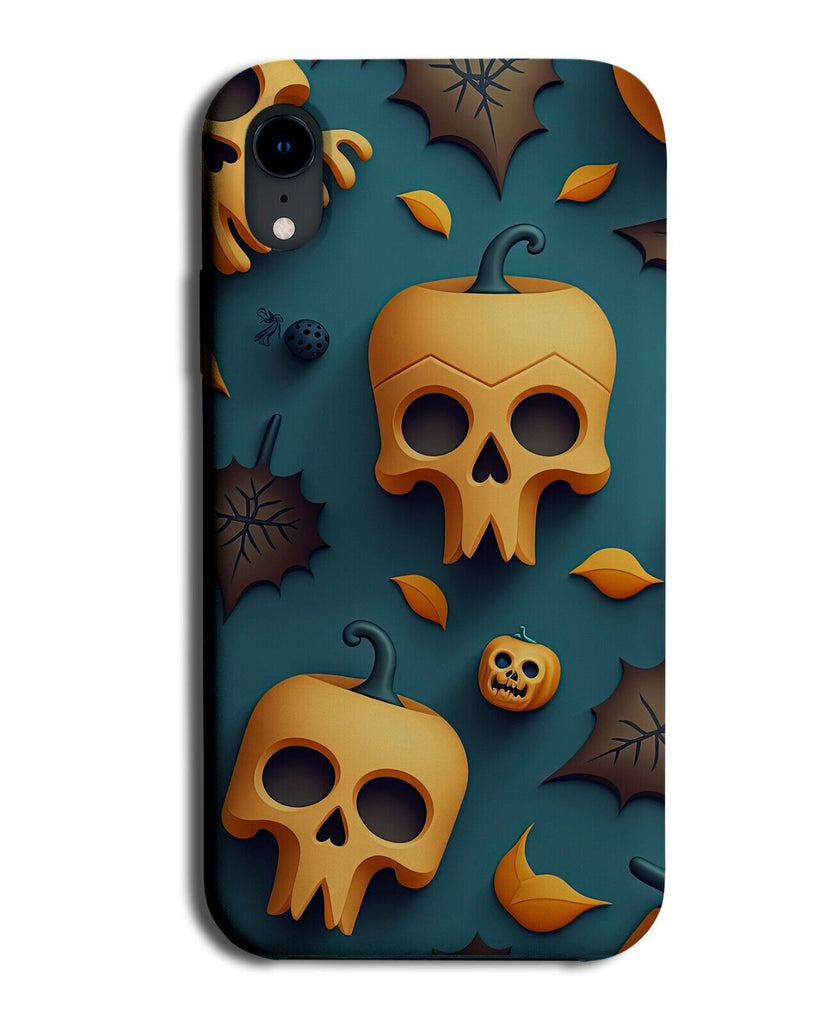 Pumpkin Skulls Phone Case Cover Pumpkins Faces Face Skeleton Heads Head CF32