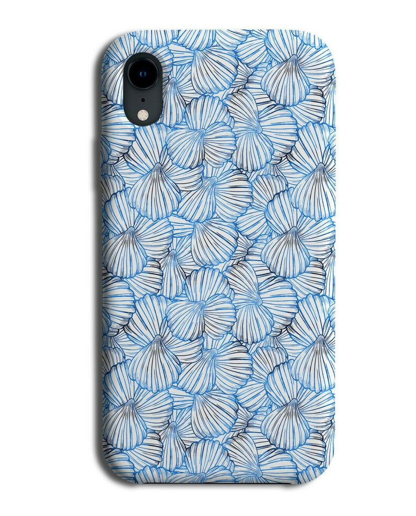 Blue Mermaid Ocean Shells Phone Case Cover Shell Pattern Marks Stencilling F815