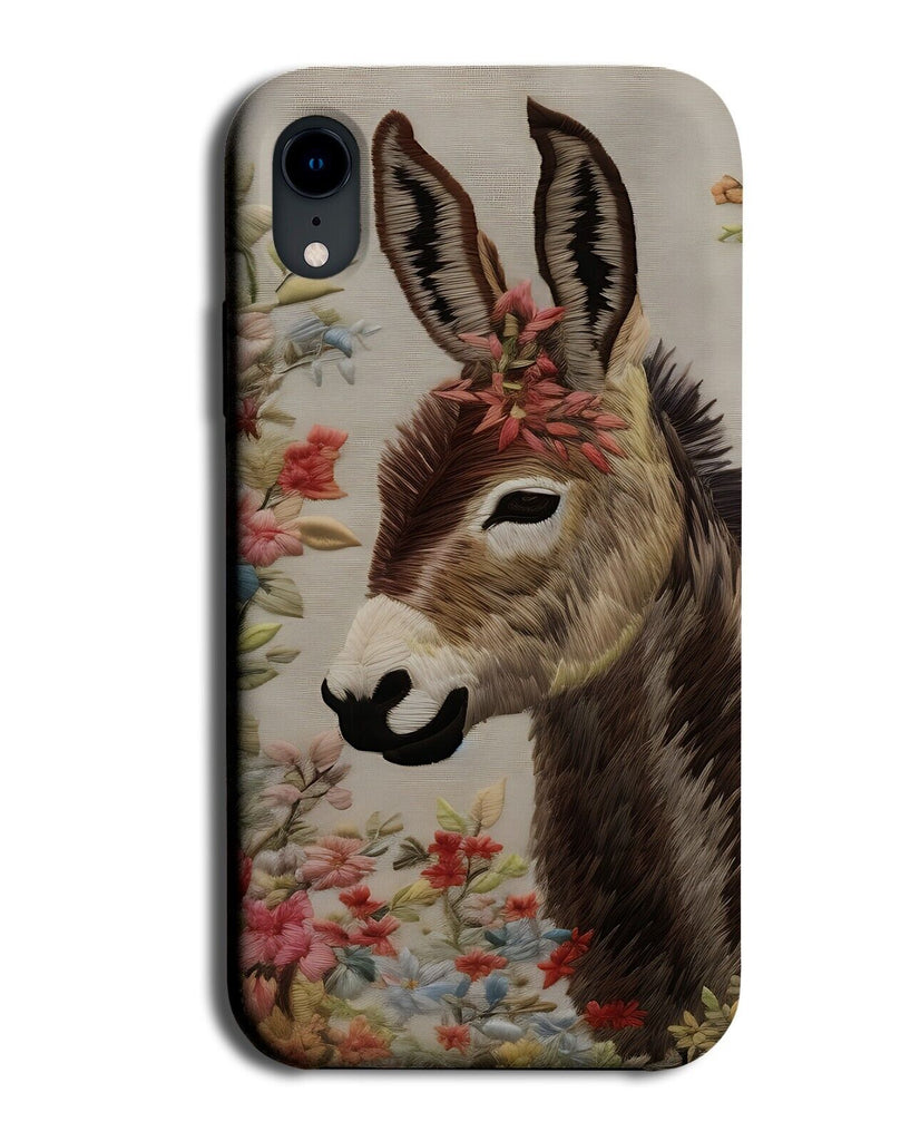 Vintage Donkey Face Phone Case Cover Head Donkeys Ass Arse Animal Flowers DC71