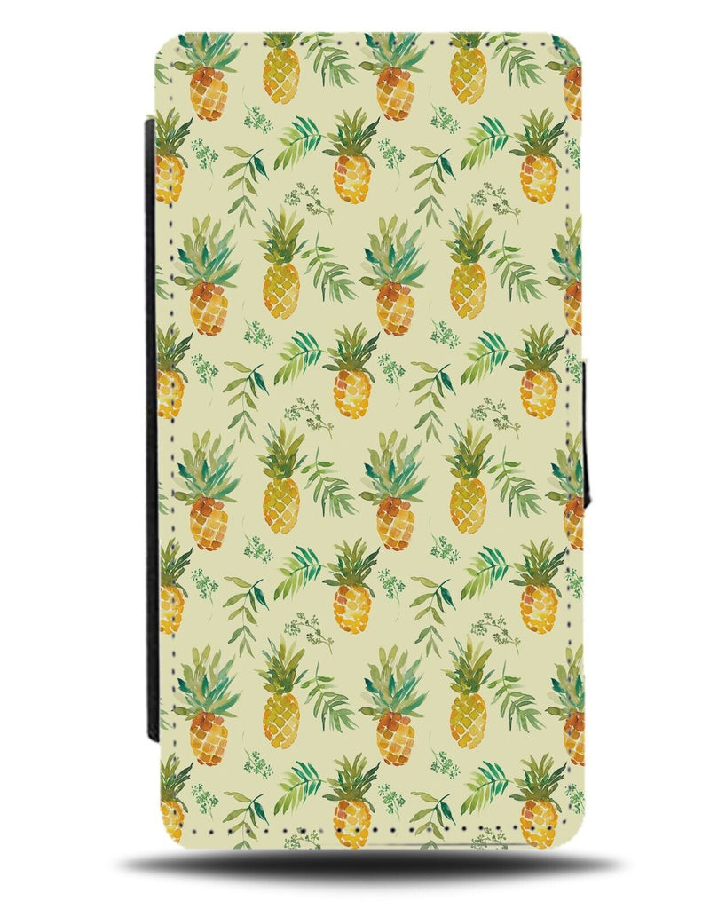 Vintage Pineapples Design Flip Wallet Case Pineapple Vintaged Fruit Fruits CI35