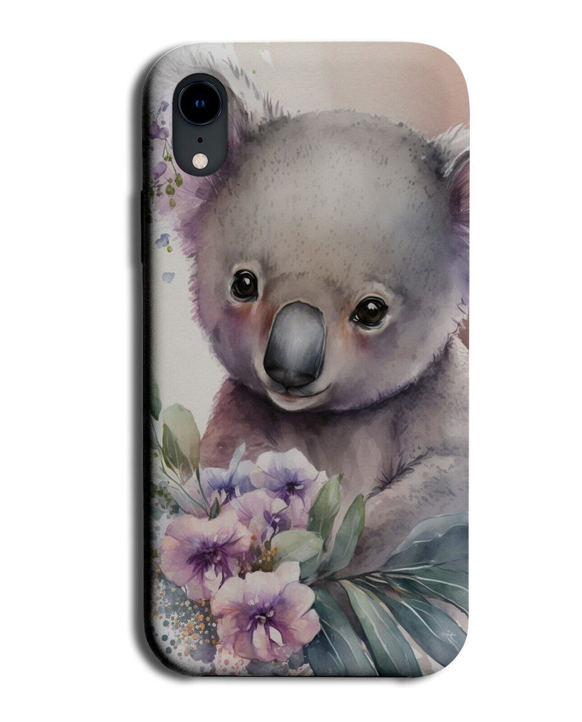 Koala Watercolour Painting Phone Case Cover Koalas Bear Bears Portrait AV39