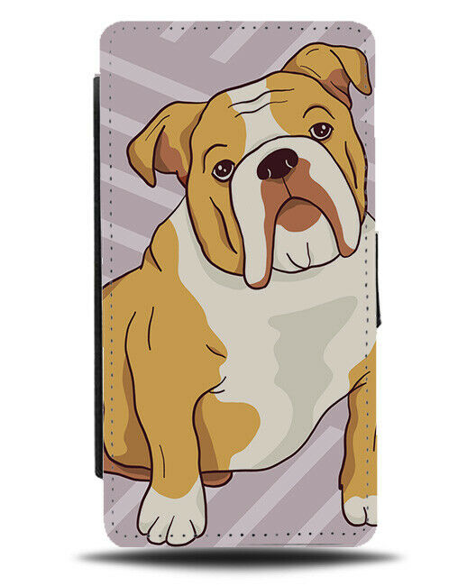 Abstract Bulldog Cartoon Phone Cover Case British Cartoon Dog Pet Pets J075