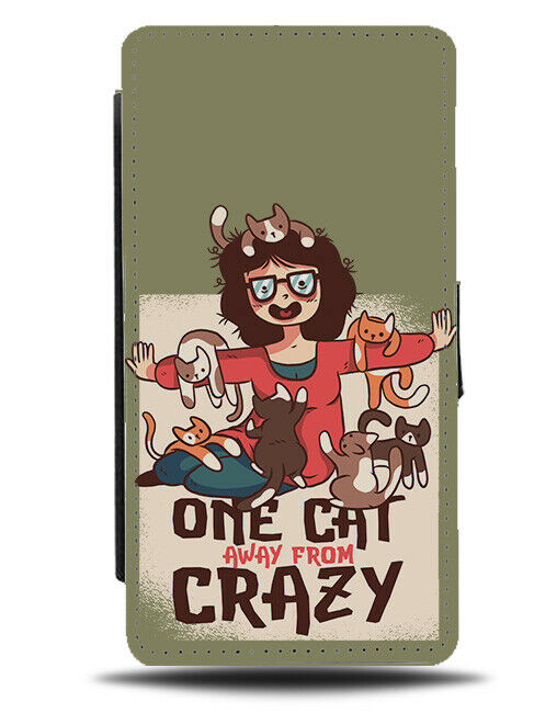 Funny Crazy Cat Lady Cartoon Phone Cover Case Cats Ladies Woman Present J105
