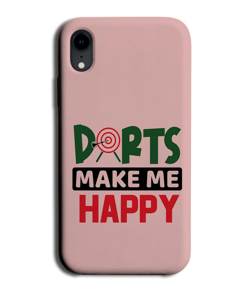 Baby Pink Darts Make Me Happy Phone Case Cover Girls Funny Her Quote Womens AI37