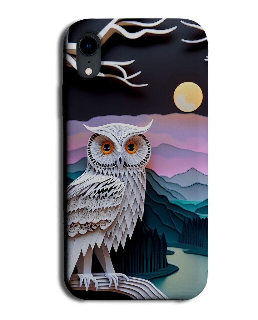 Novelty Owl Phone Case Cover Owls Face Shape Shapes Bird Bird Moon Tree AC17