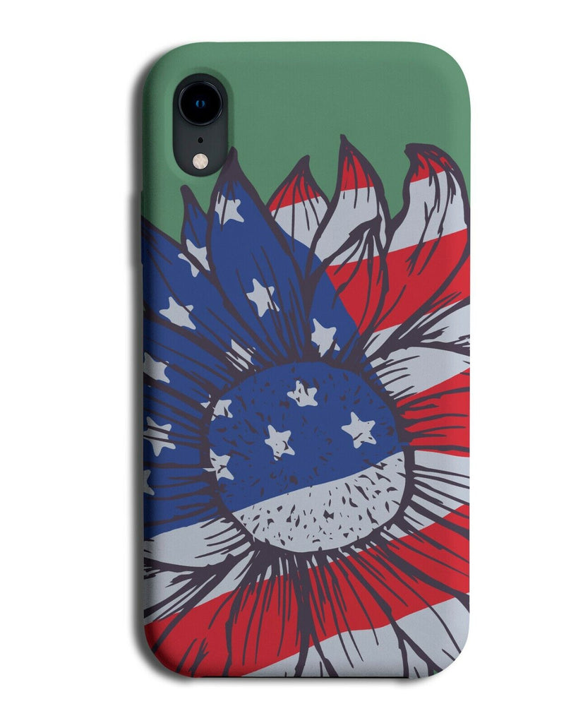 American Daisy Flag Phone Case Cover America Stars & Stripes Floral Flower K375