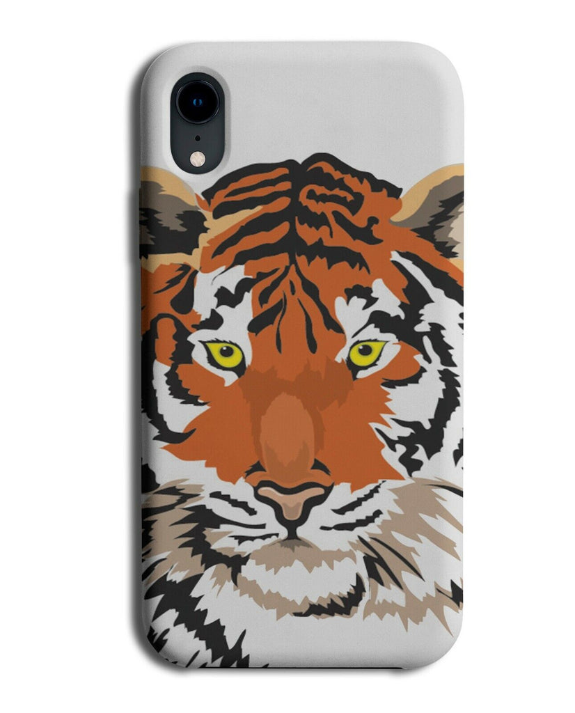 Artistic Tiger Painting Picture Phone Case Cover Photo Tigers Face Wild K328