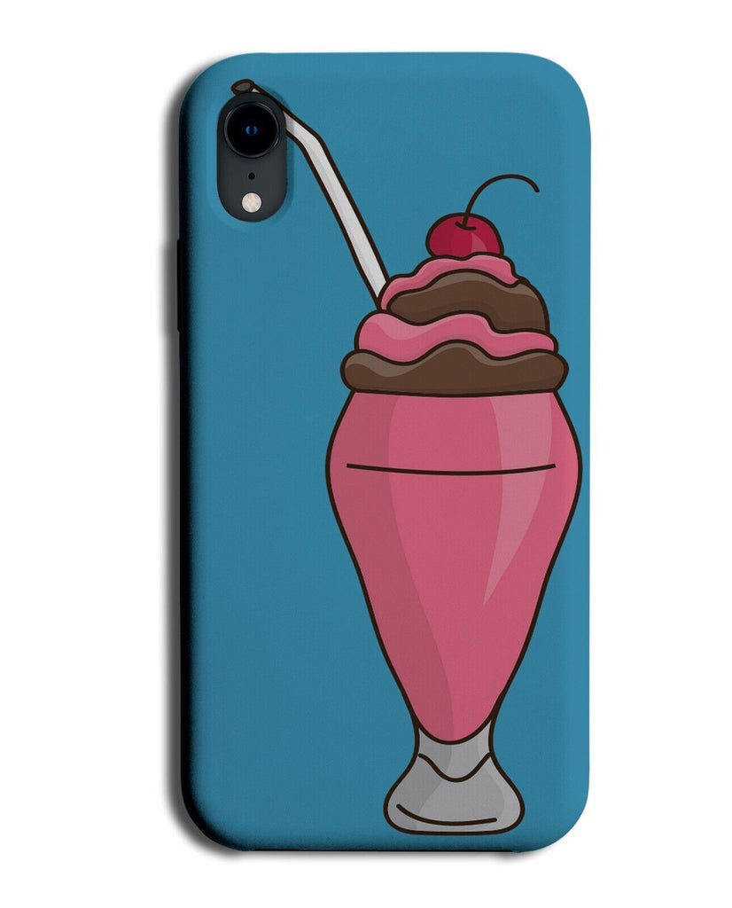 Strawberry Milkshake Cartoon Phone Case Cover Drink Milkshakes 60s 50s Pink Q322