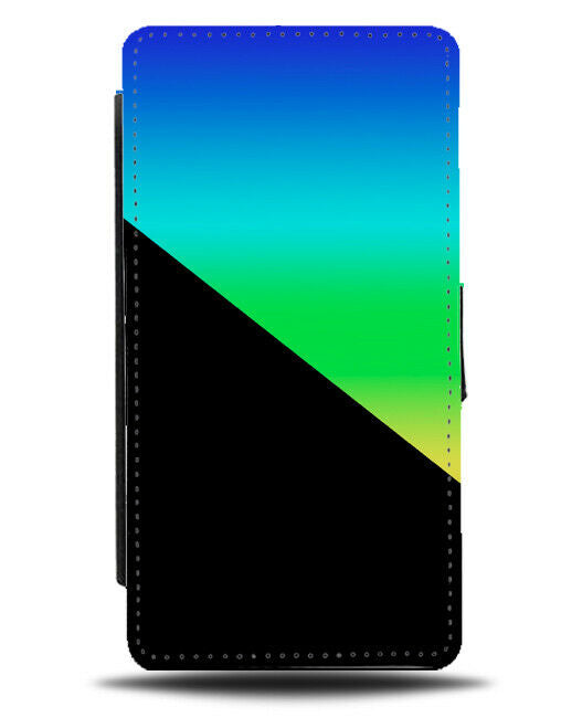 Multicoloured And Black Flip Cover Wallet Phone Case Multicolour Stylish i412