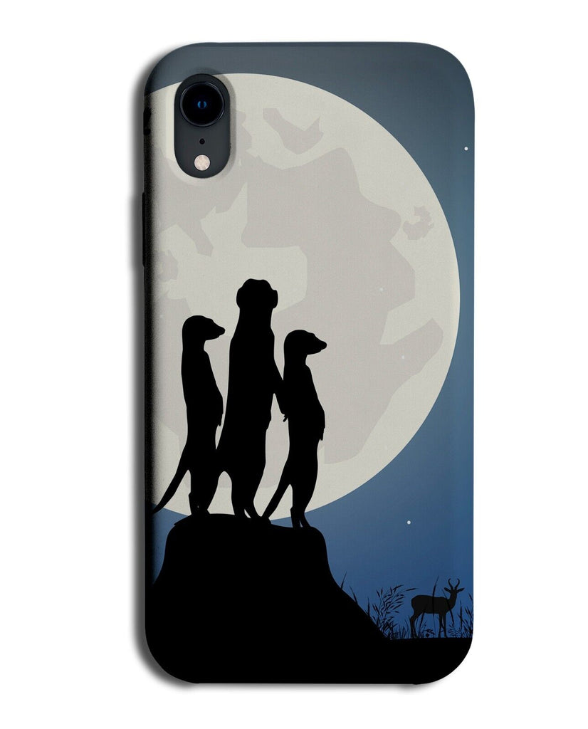 Meerkats In Africa Looking Out Phone Case Cover Moon Meerkat Peering Round CB65