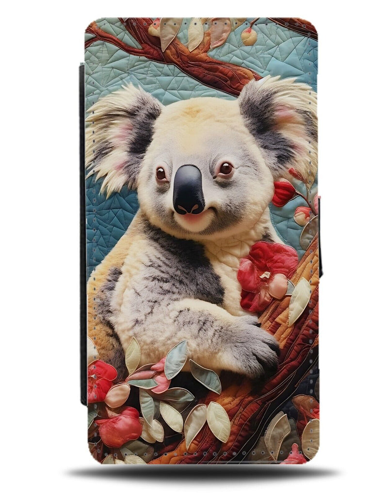 Koala Bear Flip Wallet Case Koalas Animal Airbrush Artwork Art Floral Coala DC74