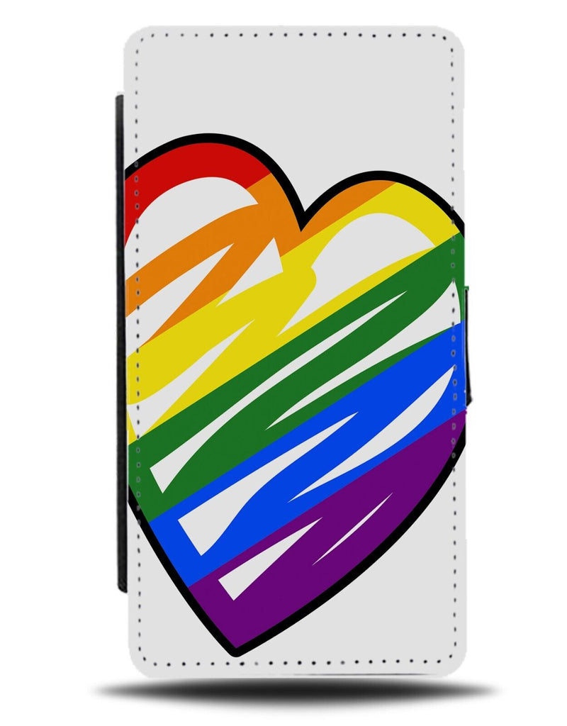 Peace Love and Equality Love Heart Symbol Flip Wallet Case Pride LGBT LGBTQ AY28