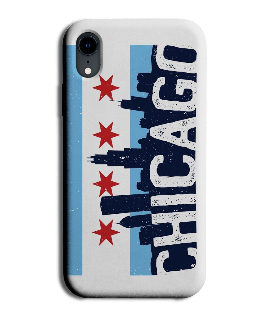 Chicago Colours Phone Case Cover Stars Buildings Skyscrapers Word City P030