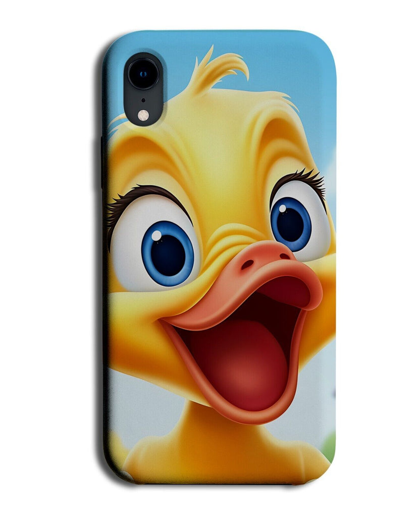 Happy Rubber Duck Phone Case Cover Ducks Face Novelty Yellow Animated Kids DC87